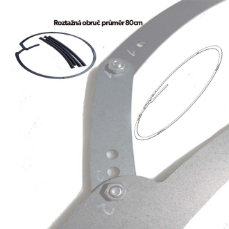 Rozšíriteľná obruč na izoláciu studní 80 cm sada
