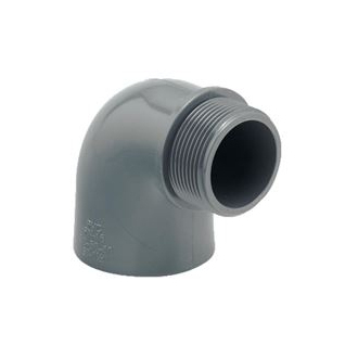 Koleno z PVC 90° závit 1 1/2